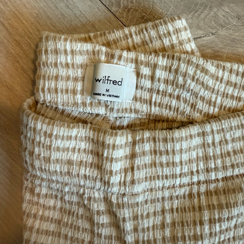 Wilfred Beige Textured Pants